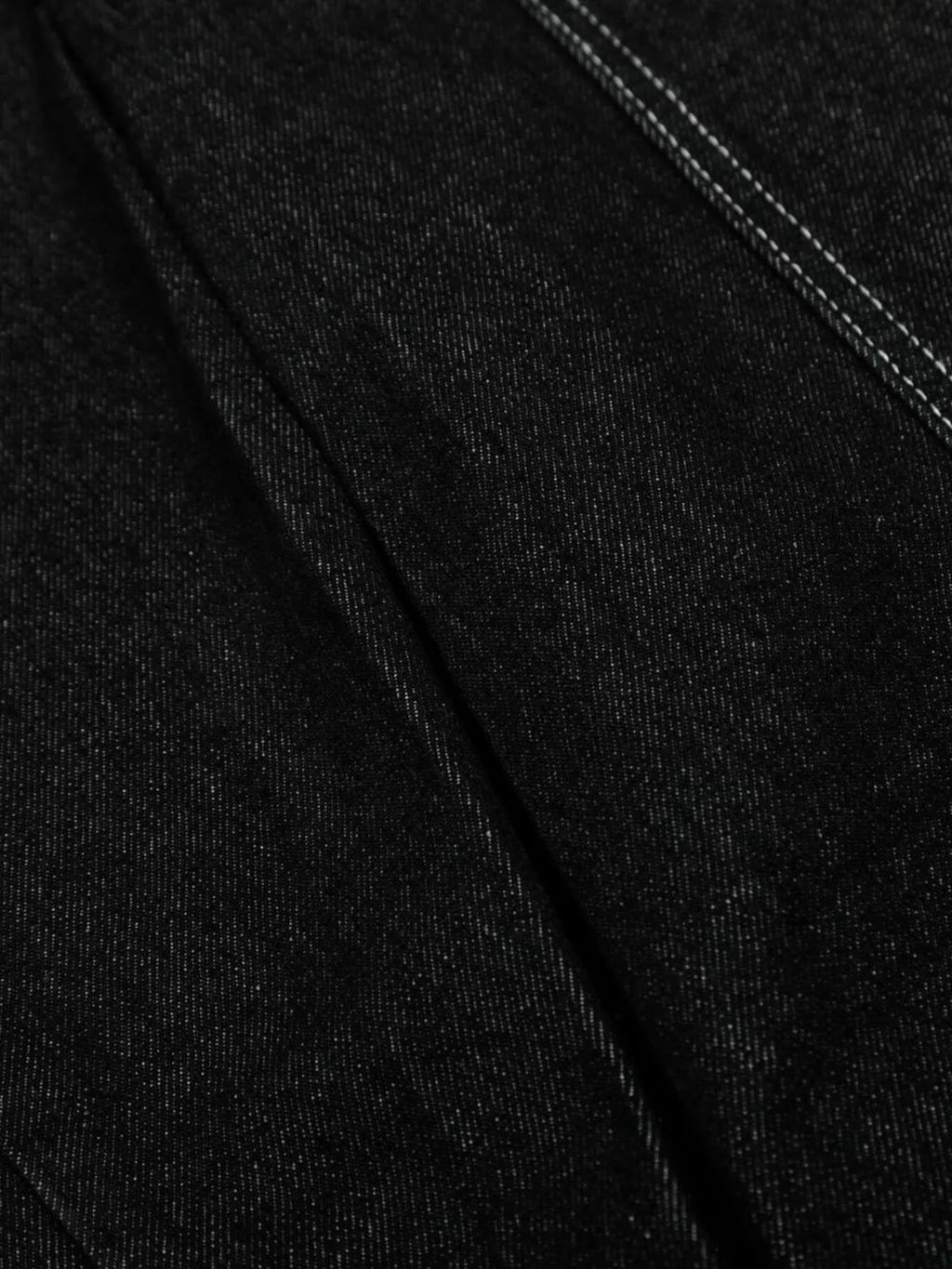 Men's Wide-Leg Jeans with Contrast Stitching