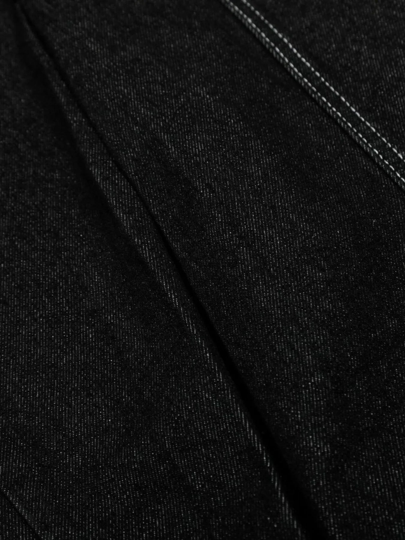 Men's Wide-Leg Jeans with Contrast Stitching