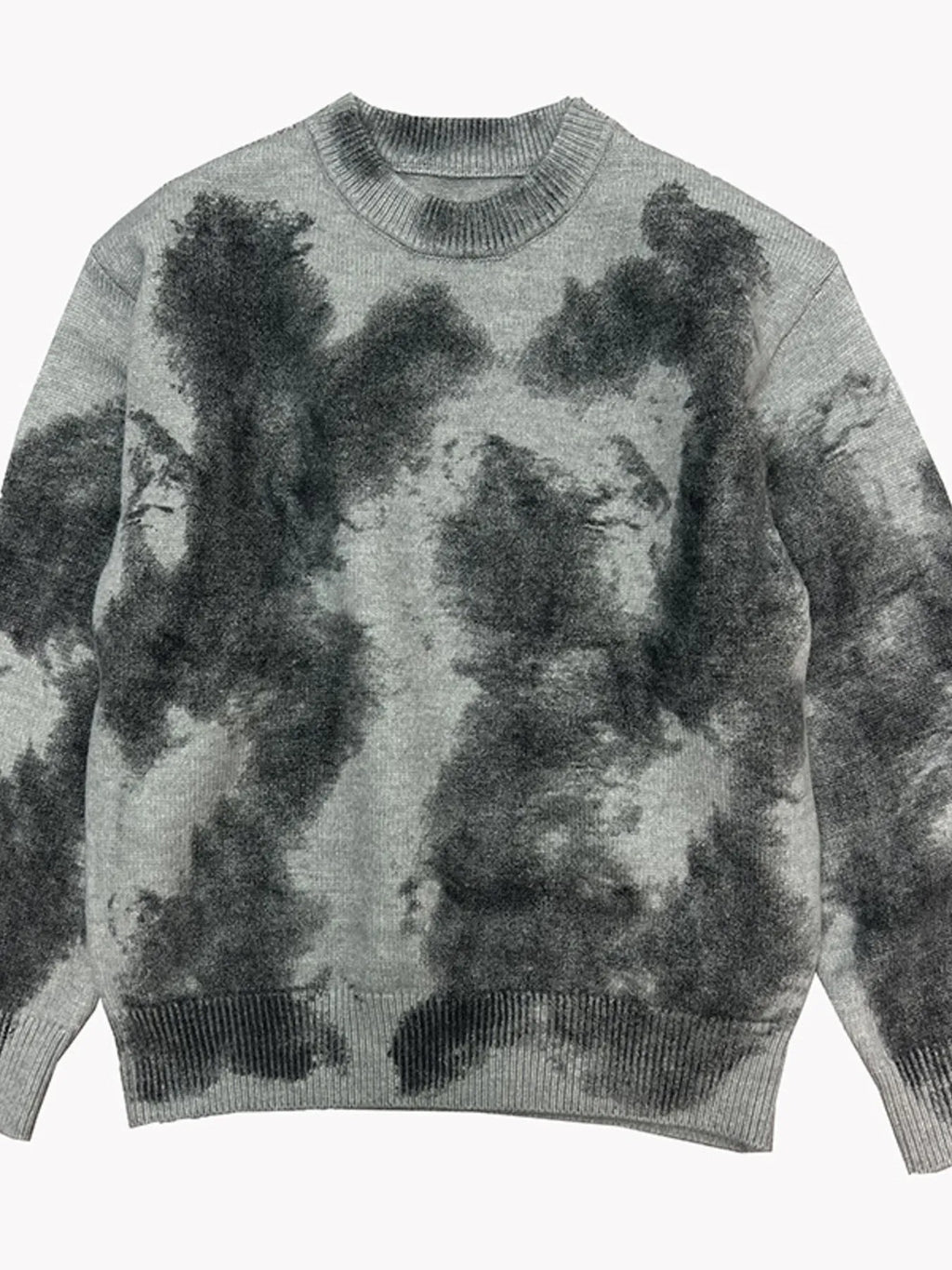 Men's Plus Size Ribbed Hem Round Neck Sweater