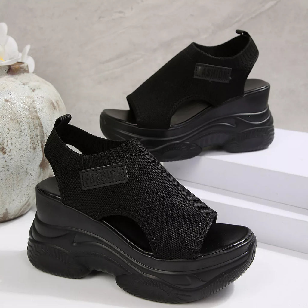 Open Toe Platform Wedge Sandals