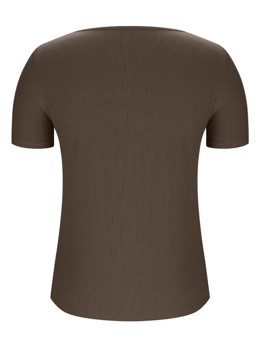 Solid V-Neck Short Sleeve T-Shirt