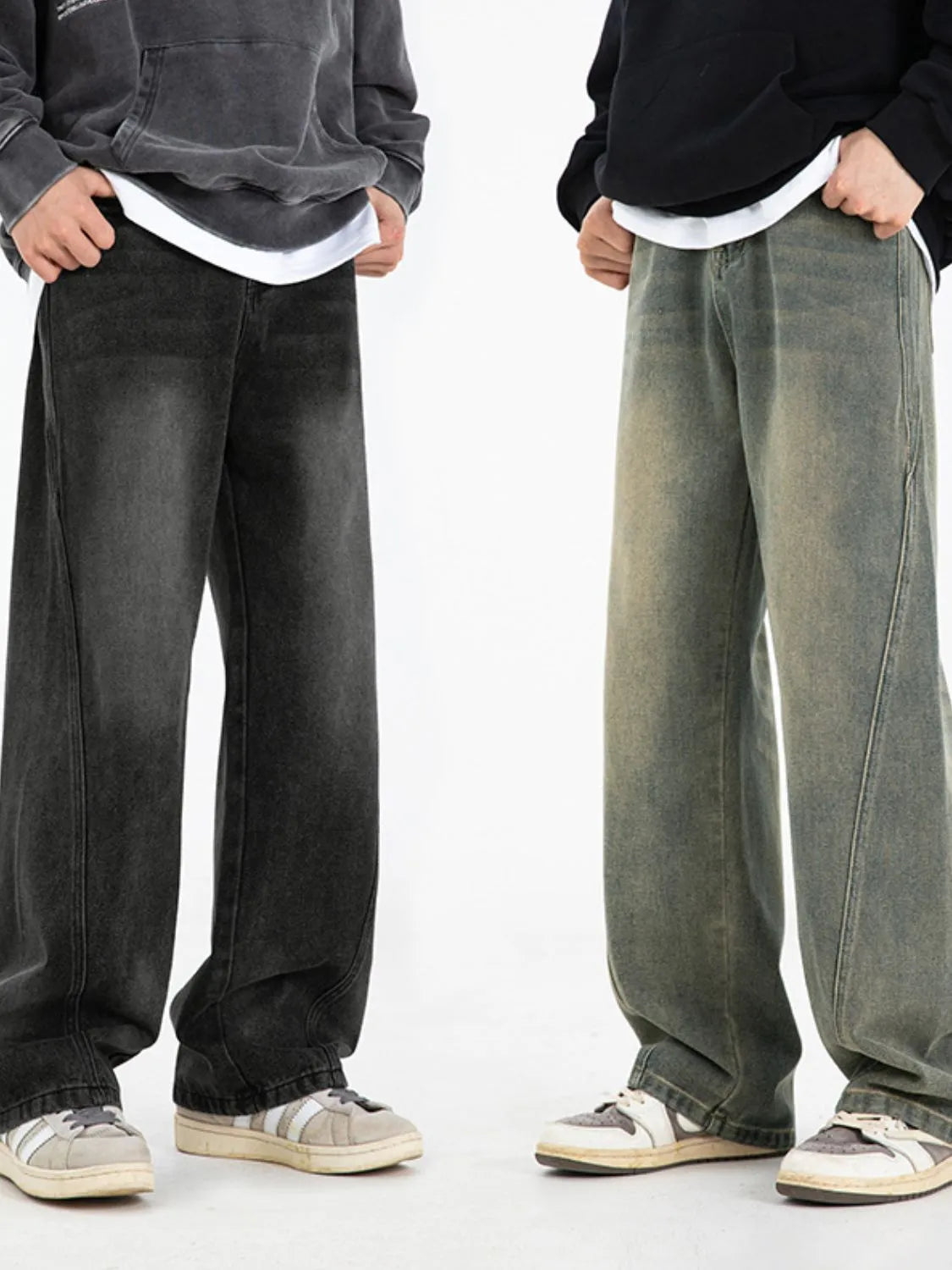 Men's Plus Size Wide Leg Jeans