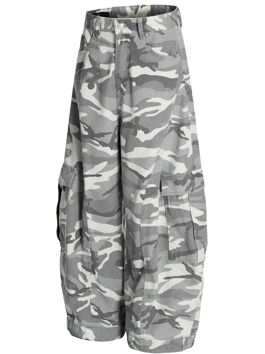 Men's Camo Cargo Wide Leg Jeans