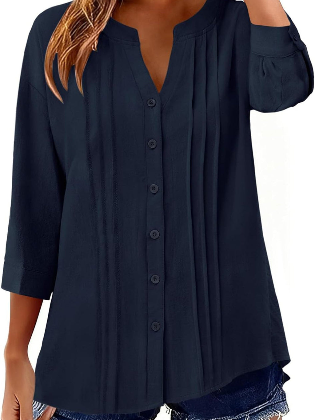 Button-Down Notched Shirt