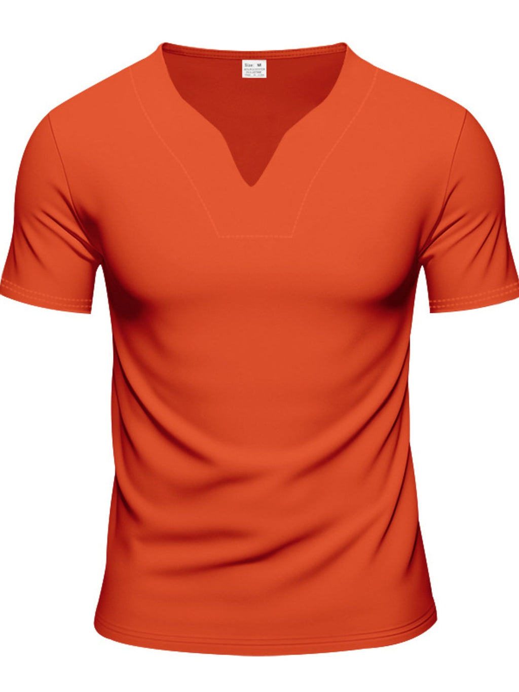 Men's Full Size Casual V-Neck Short Sleeve T-Shirt Plus Size