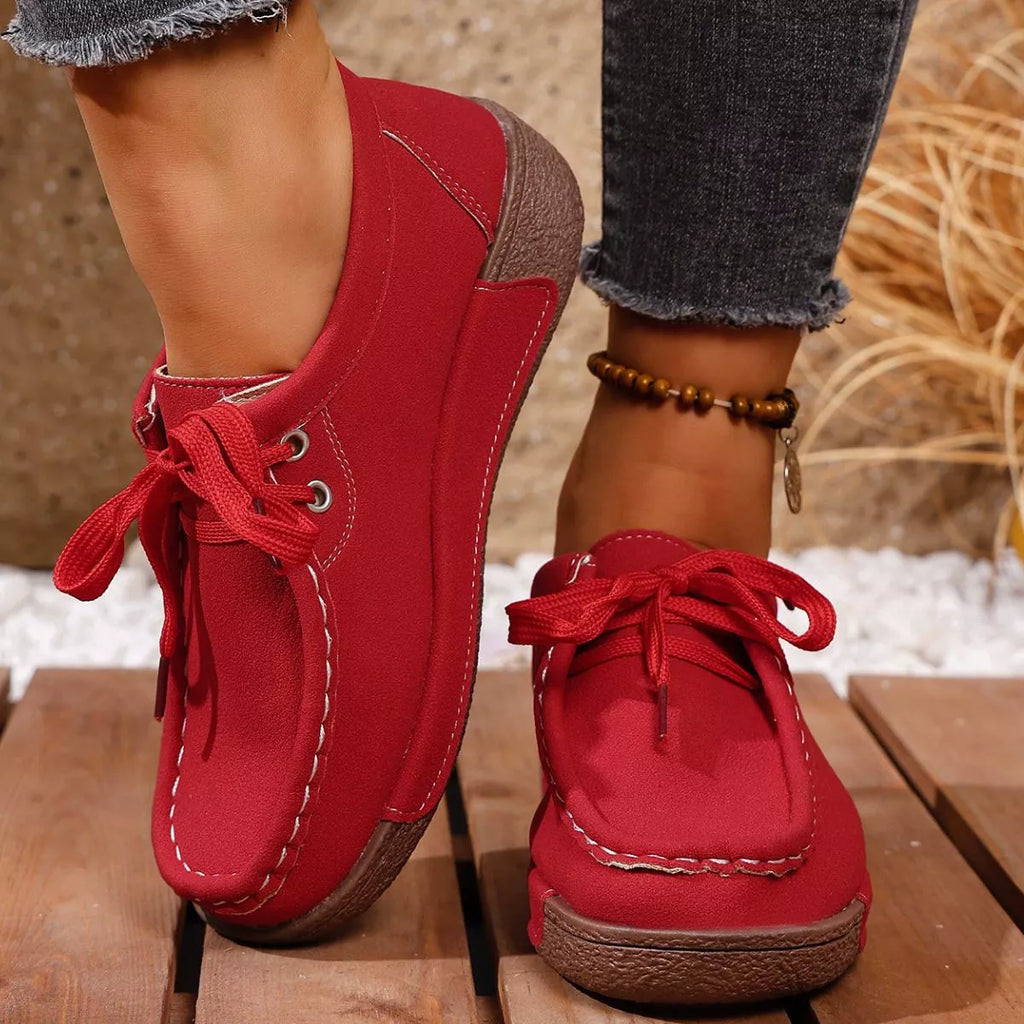 Lace-Up Casual Loafers
