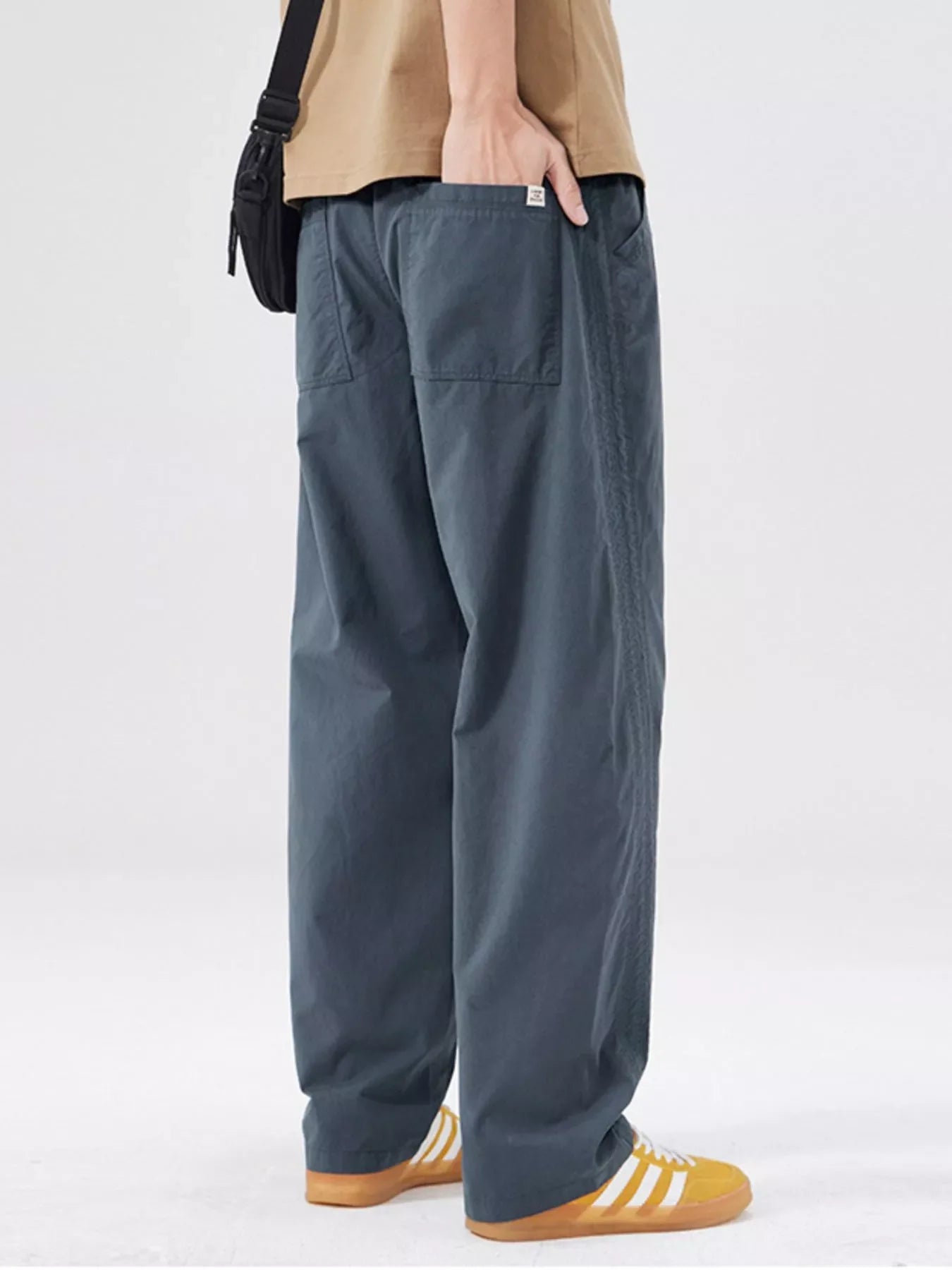 Men's Full Size Wide Leg Casual Pants Plus Size