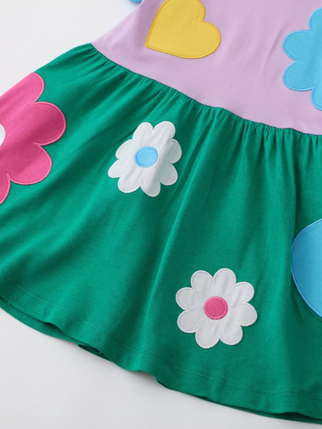 Children's Flower Round Neck Dress