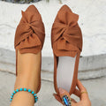 Bow Point Toe Flats Slip-Ons