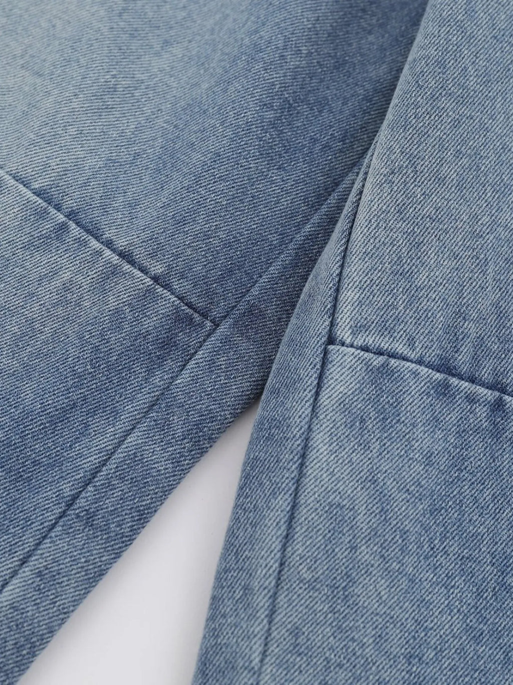 Men's Wide-Leg Vintage Wash Denim Jeans