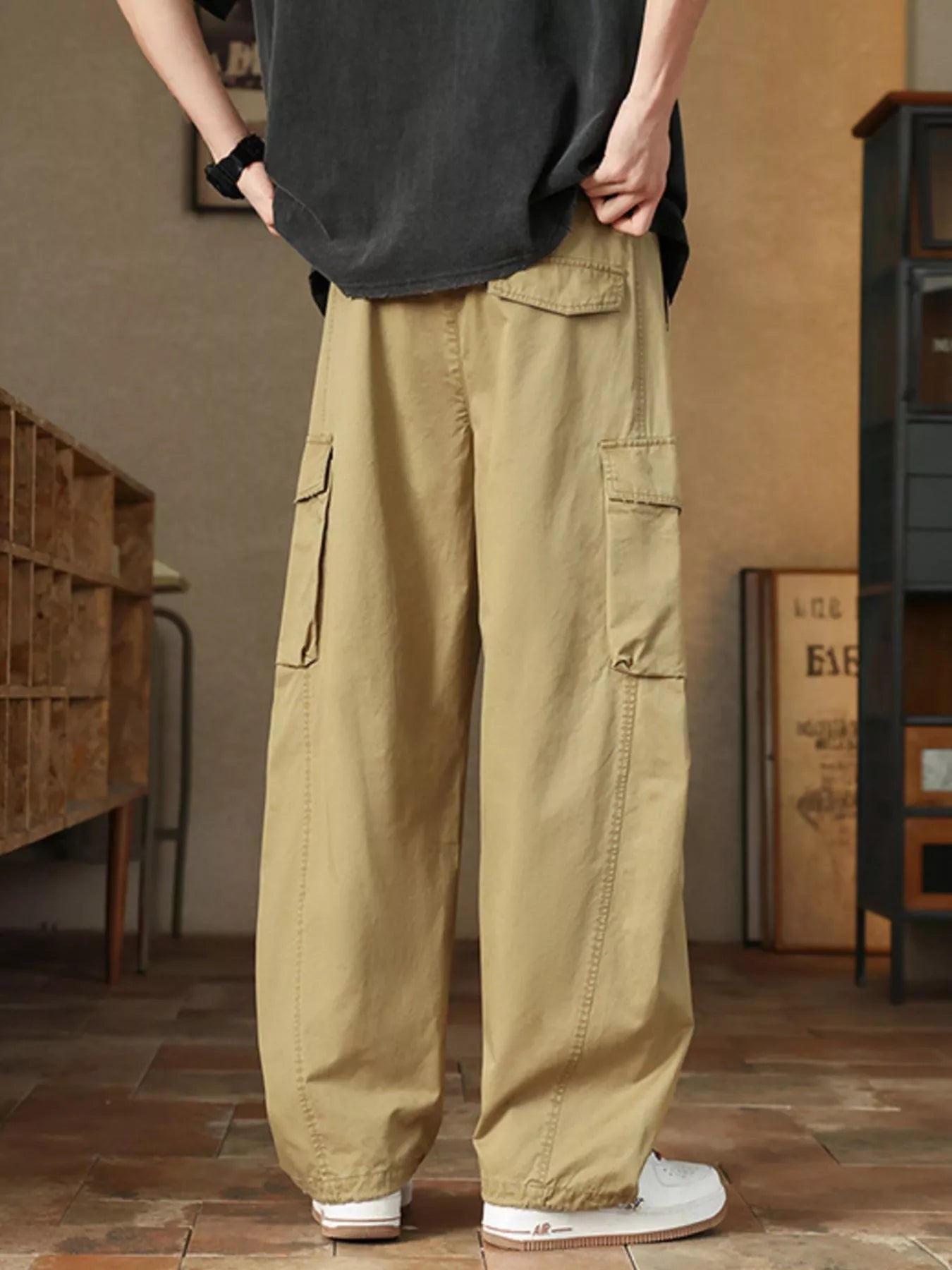 Men's Plus Size Casual Loose Fit Cargo Pants