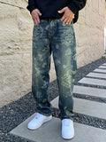 Men's Vintage Washed Loose Fit Jeans