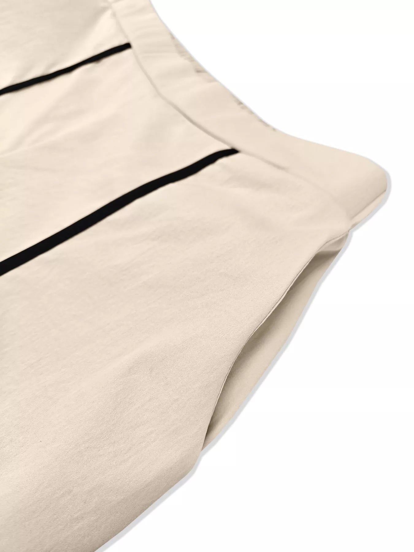 Contrast Trim Top and Wide Leg Pants Set