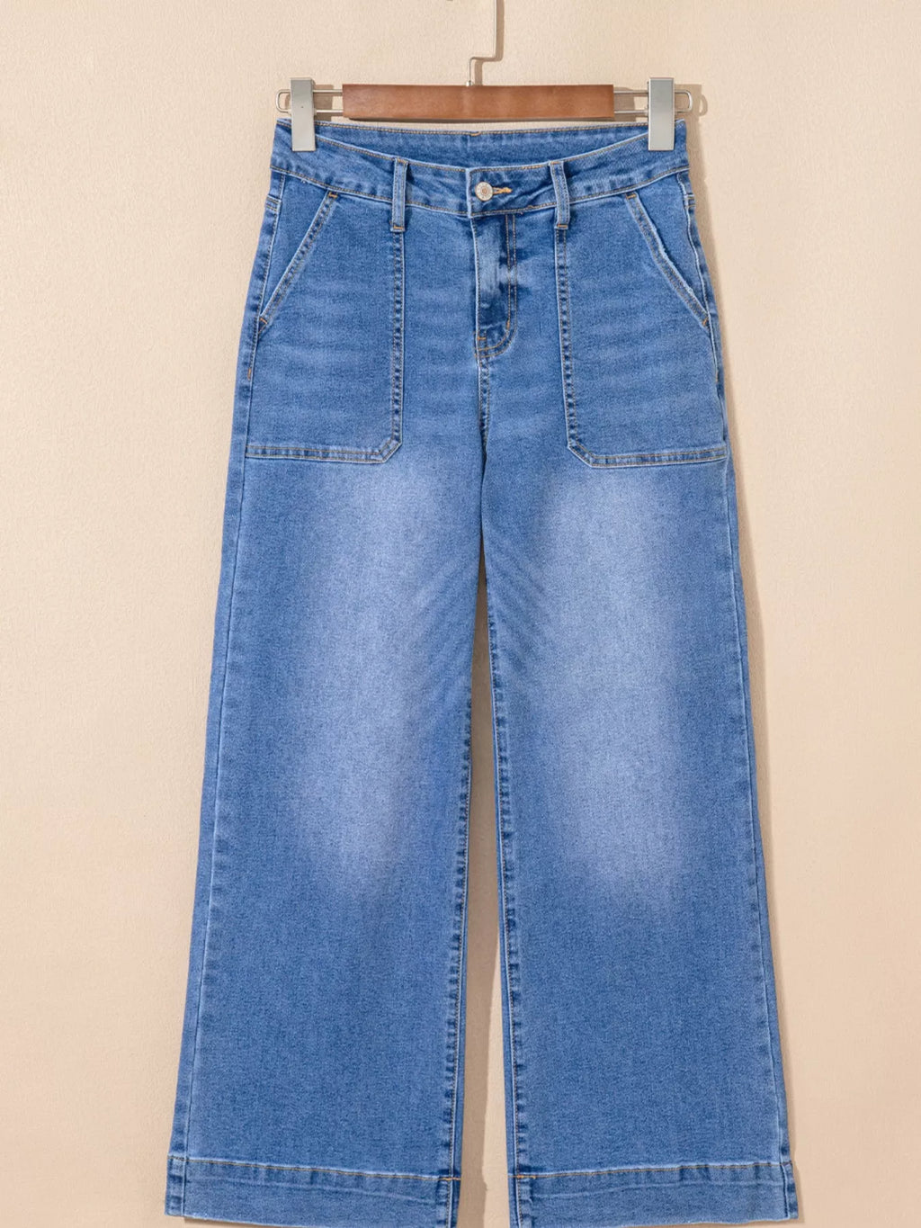 High-Waisted Wide Leg Flare Jeans