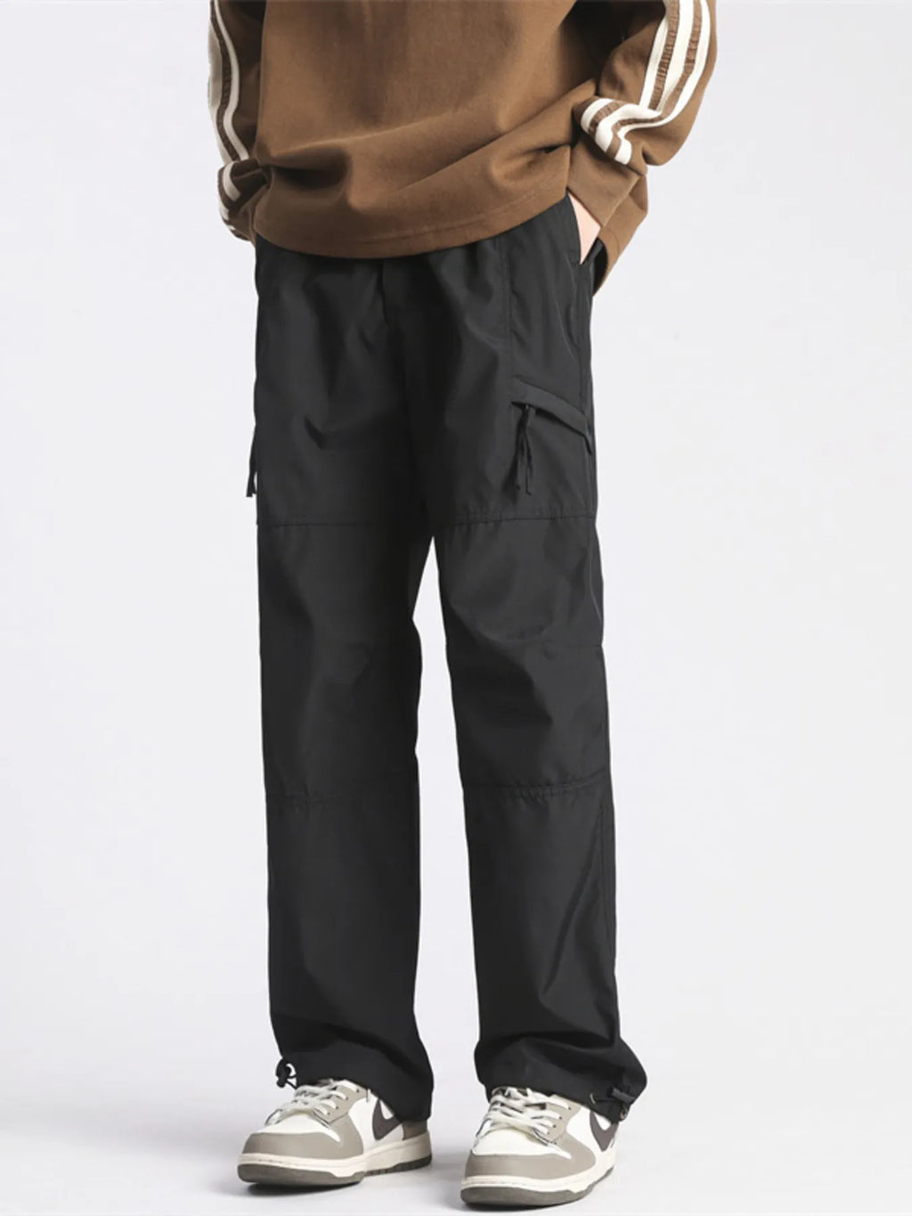 Men's Full Size Wide Leg Cargo Pants Plus Size