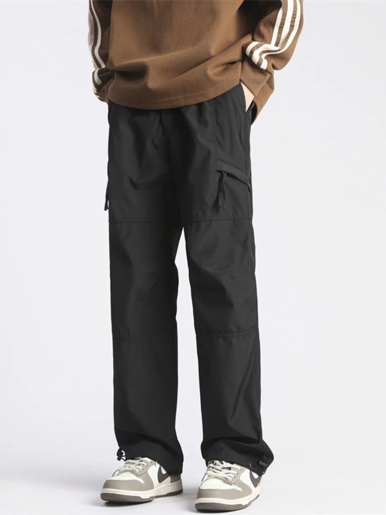 Men's Full Size Wide Leg Cargo Pants Plus Size