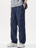 Men's Plus Size Relaxed Fit Cargo Pants with Drawstring