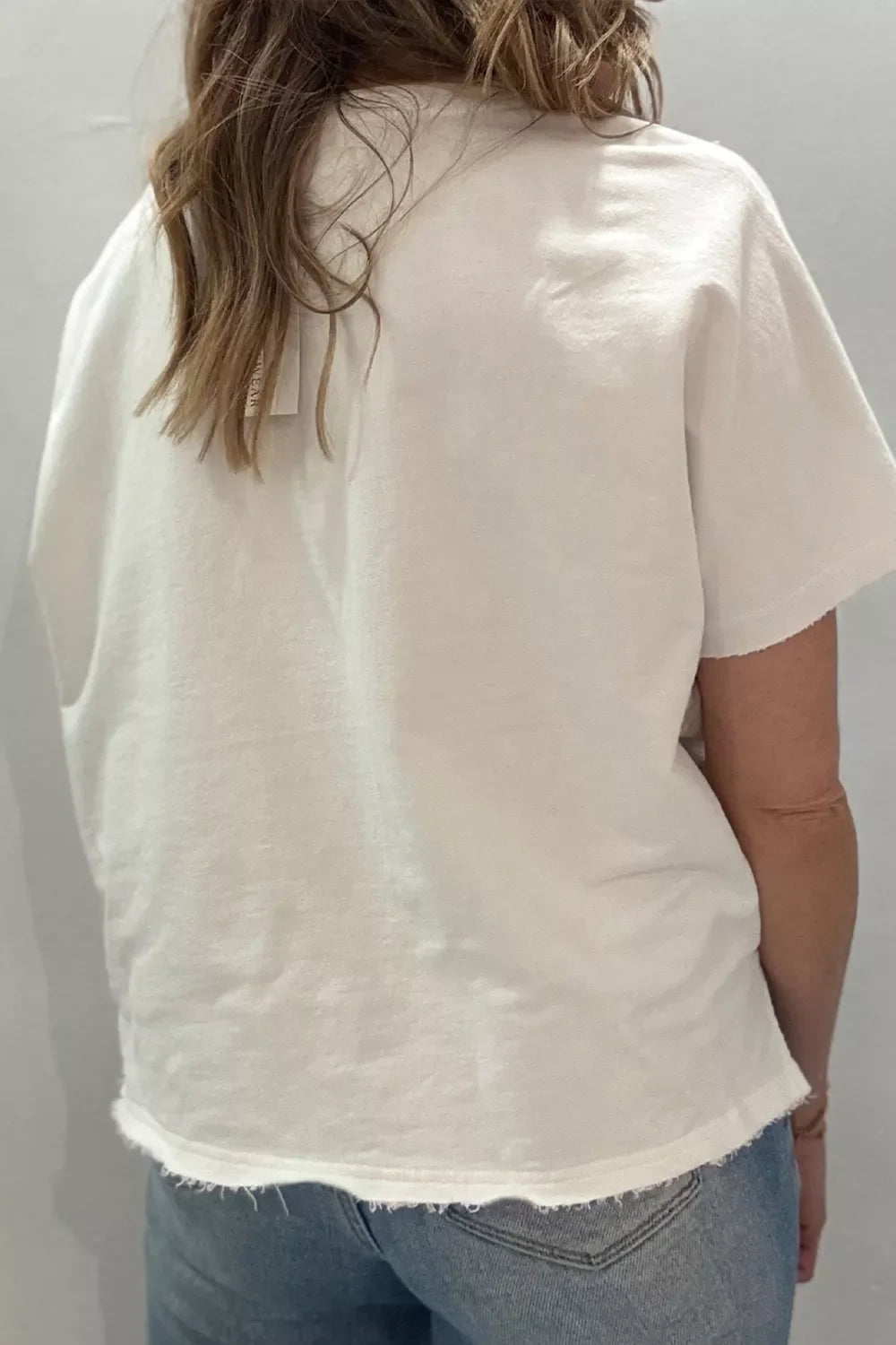 Patriot Star Patched Notched Neck Mineral Washed Tee
