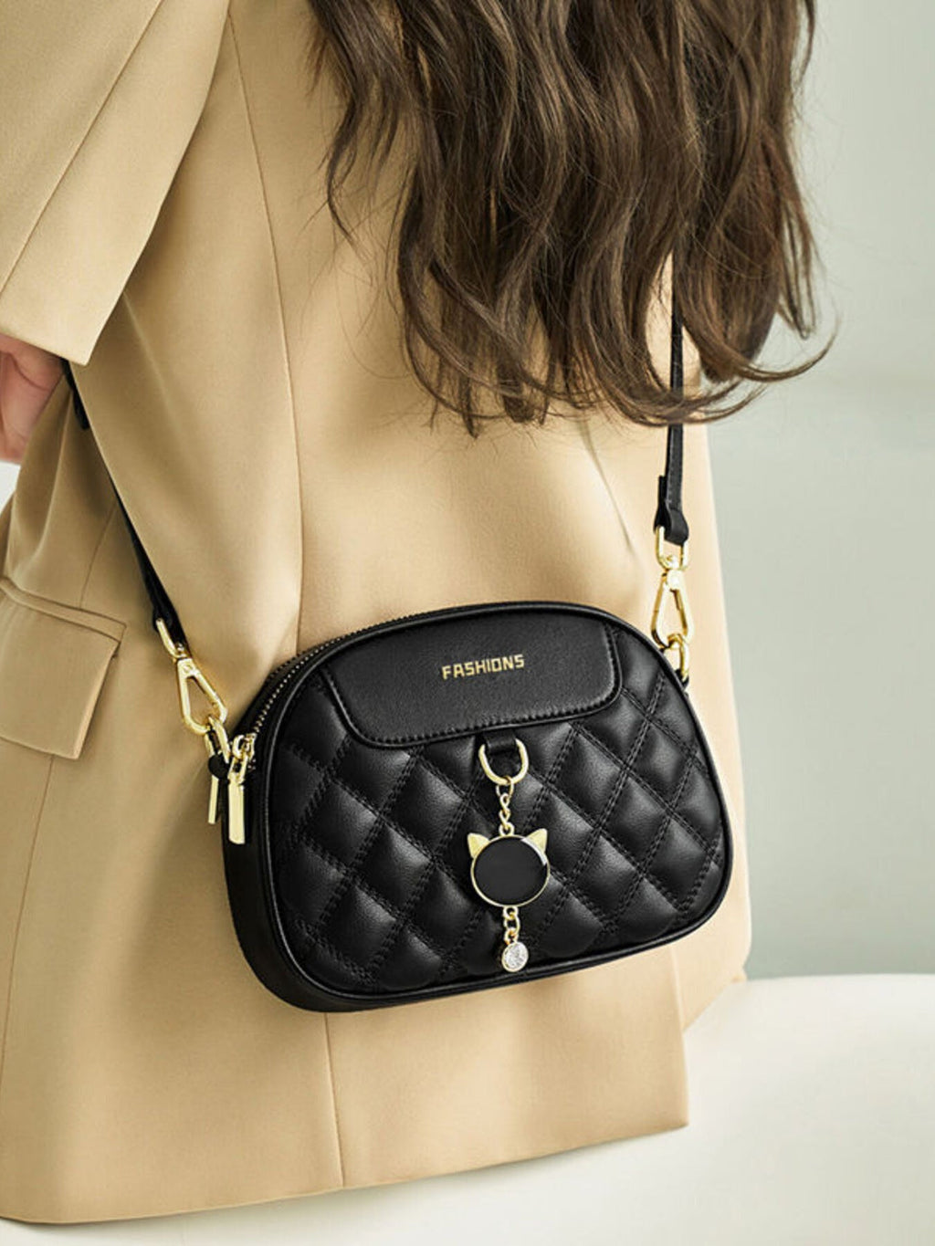 Quilted Leather Crossbody Bag
