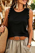 Star Detail Ribbed Tank