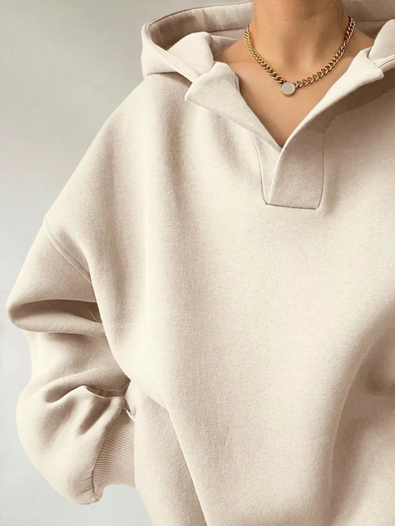 Dropped Shoulder Long Sleeve Sweatshirt