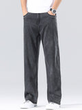 Men's Loose Fit Washed Jeans
