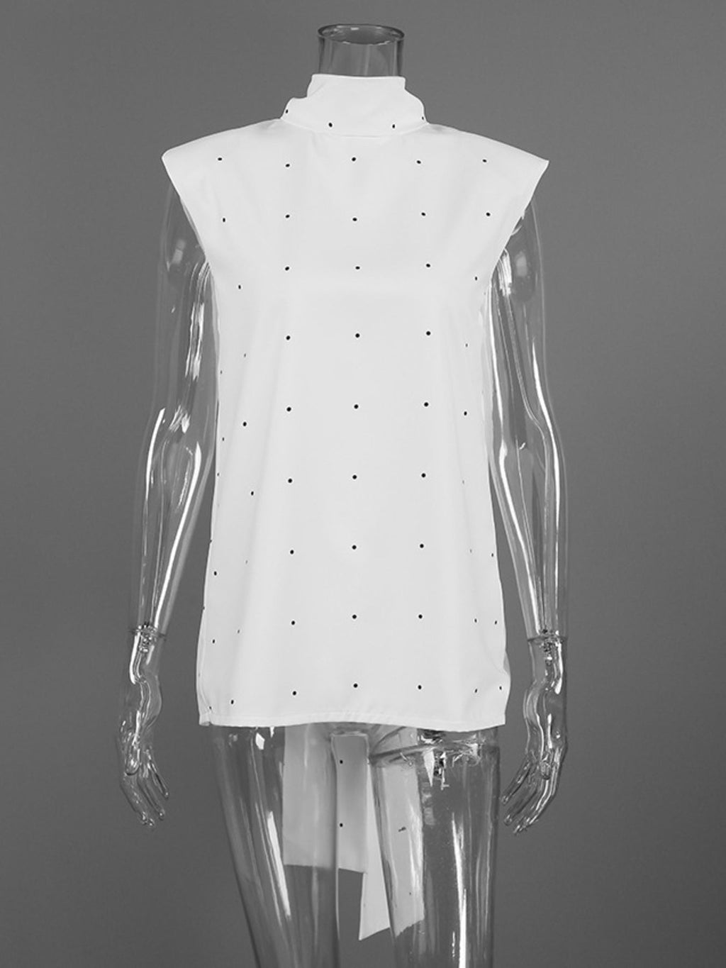 Polka Dot High Neck Tank