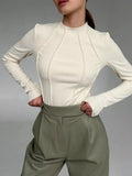 Seam Detail Long Sleeve T-Shirt