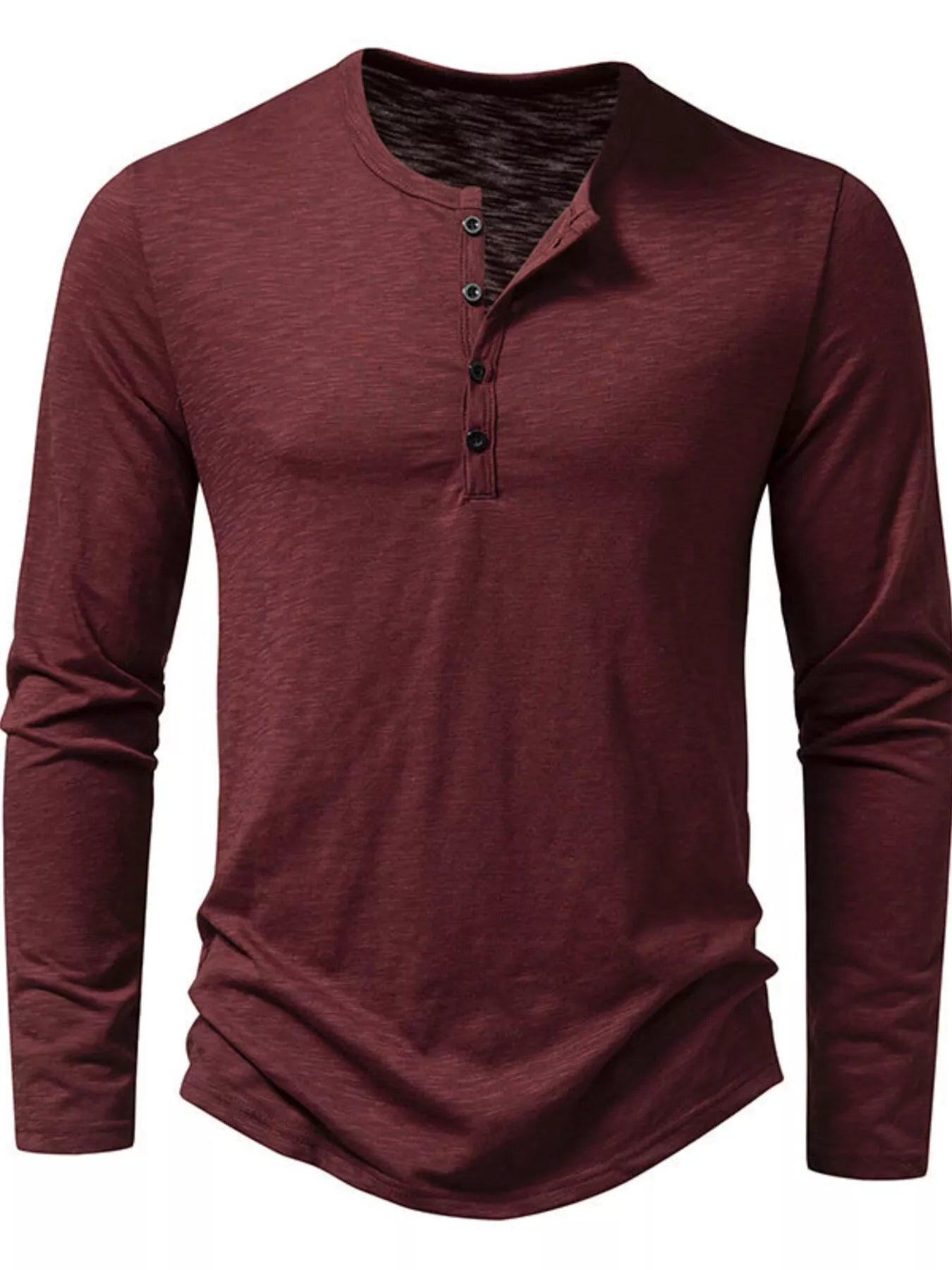 Men's Long Sleeve Henley T-Shirt
