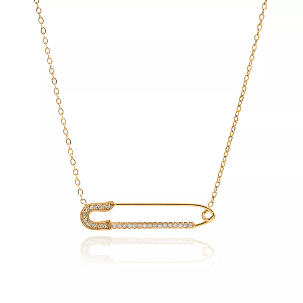 18K Gold-Plated Paperclip Necklace