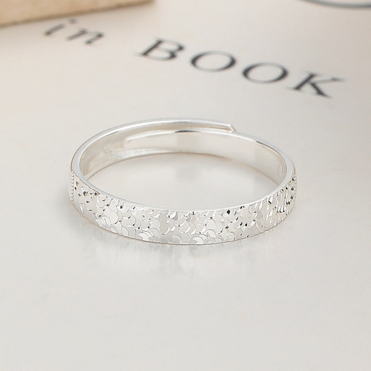 925 Sterling Silver Textured Ring