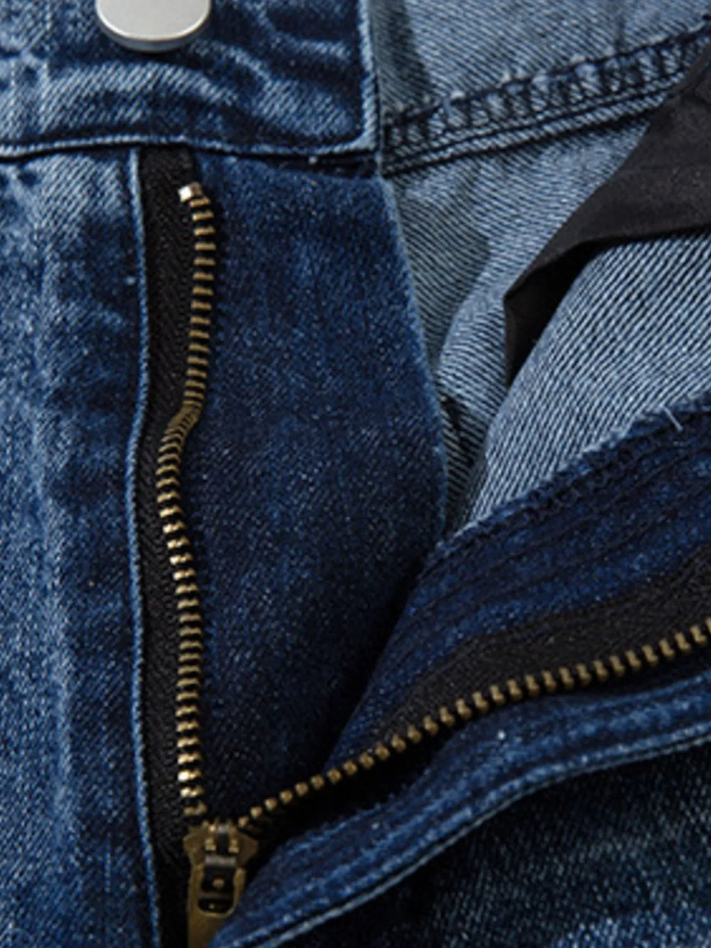 Men's Washed Wide Leg Graphic Jeans