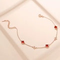 925 Sterling Silver Four Leaf Clover Bracelet
