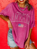 AMERICA 1776 Graphic Mineral Wash Cotton Tee