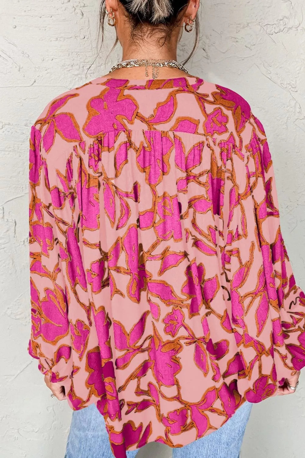 Printed Button Up Shirt