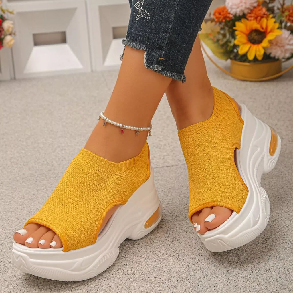 Peep Toe Platform Sandals