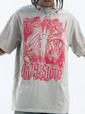 Men's Graphic Round Neck Oversized T-Shirt