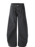 Men's Vintage Washed Wide Leg Jeans