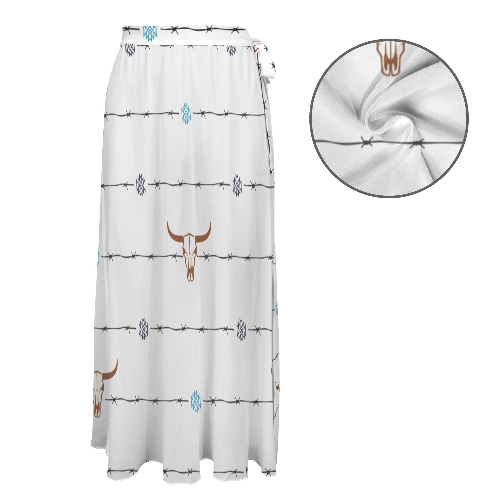 Baha Ranch Barbwire Swim Beach Skirt Coverup