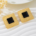 18K Gold-Plated Square Earrings