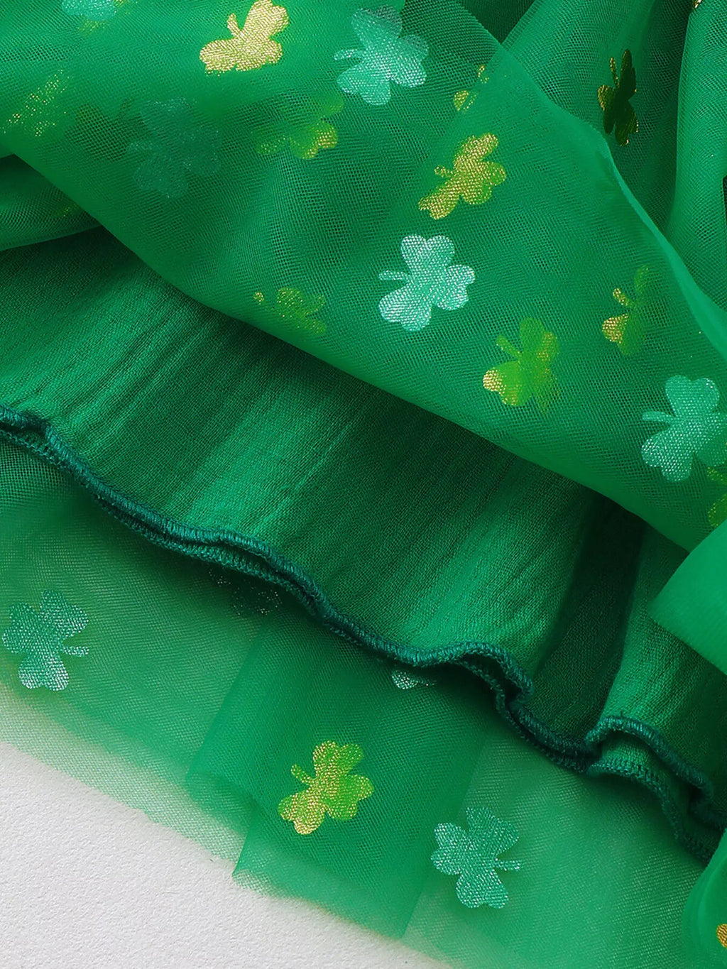 Children's Smocked Clover Tulle Dress