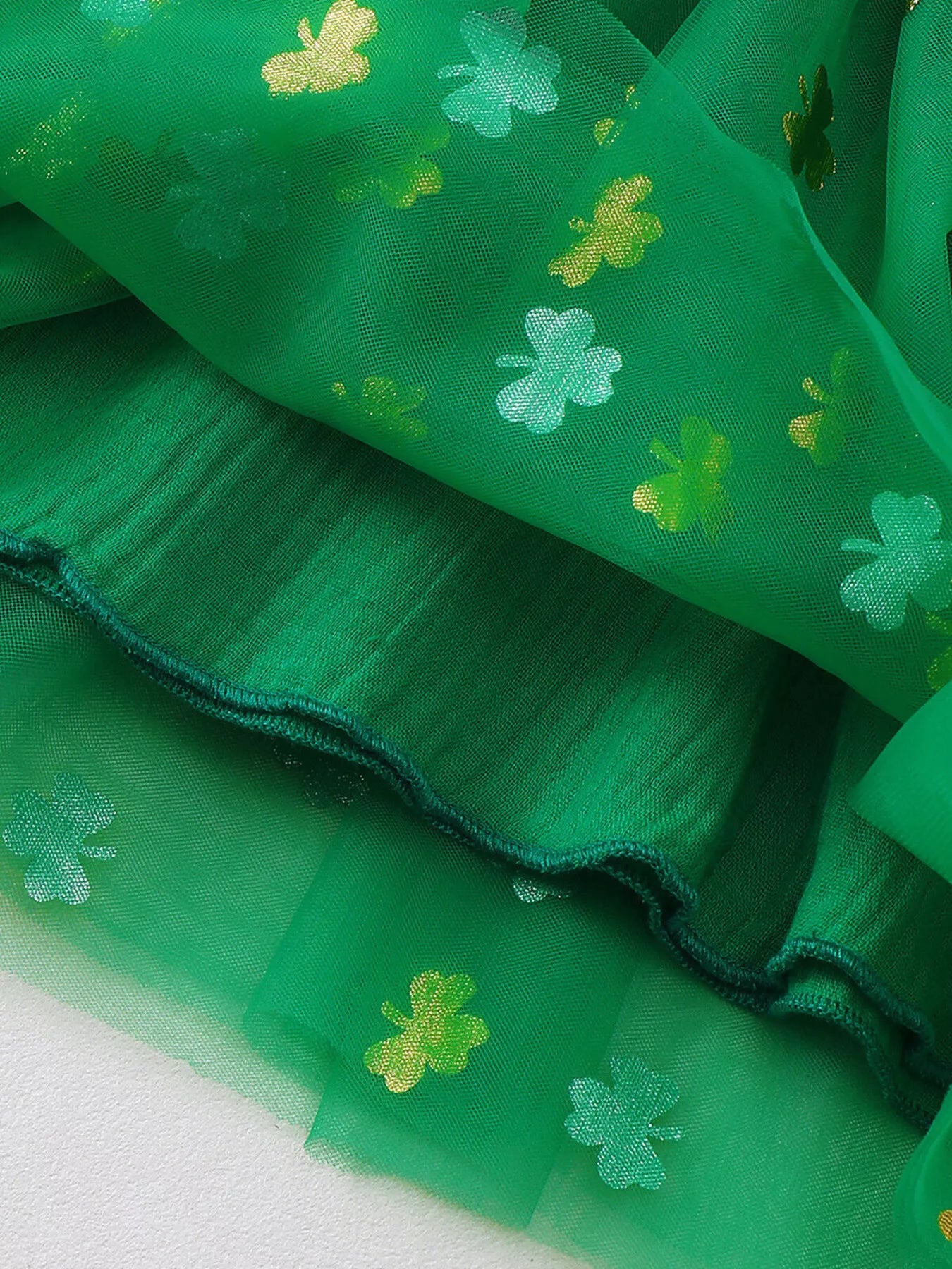 Children's Smocked Clover Tulle Dress