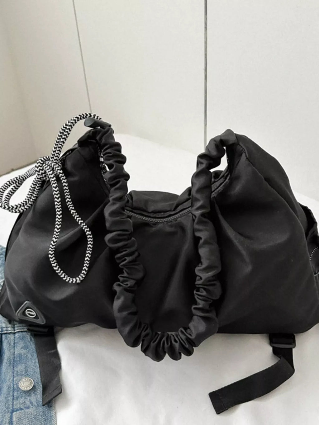 Casual Ruched Shoulder Crossbody Bag