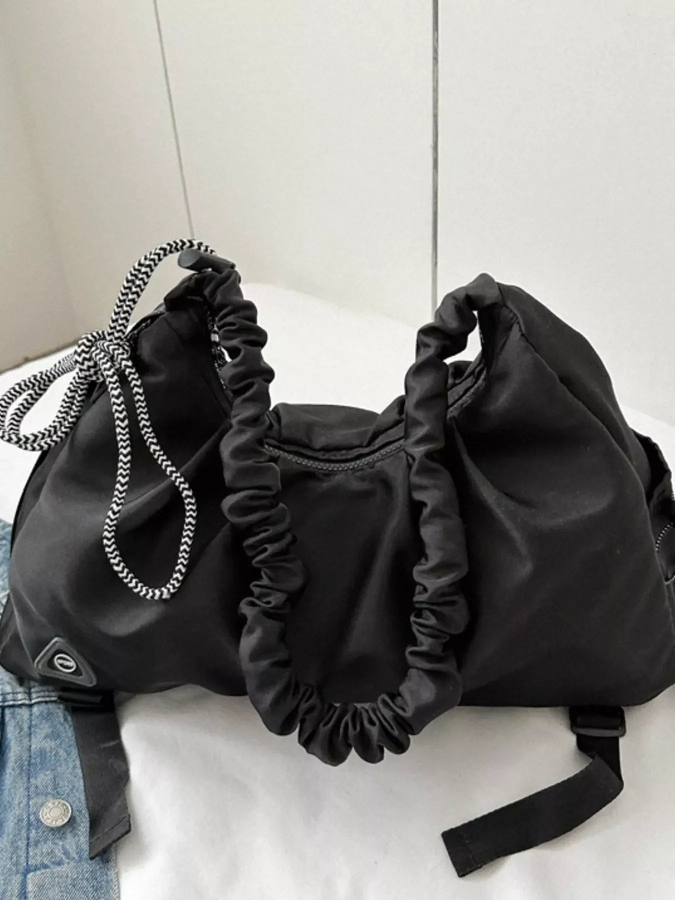 Casual Ruched Shoulder Crossbody Bag