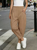 Plus Size Casual Elastic Waist Harem Pants