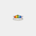 Zircon 925 Sterling Silver Double-Layered Ring