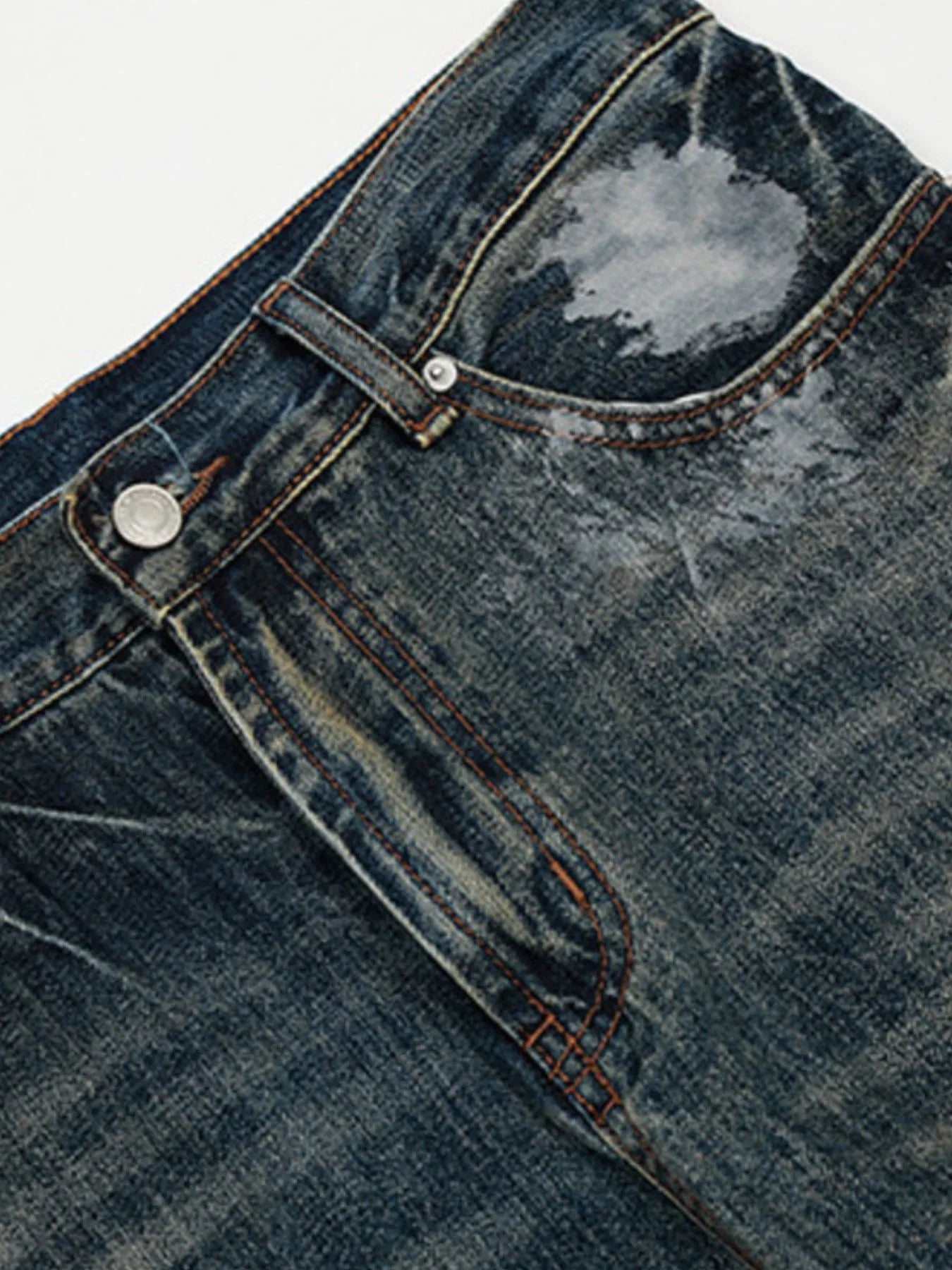 Men's Washed Loose Fit Jeans
