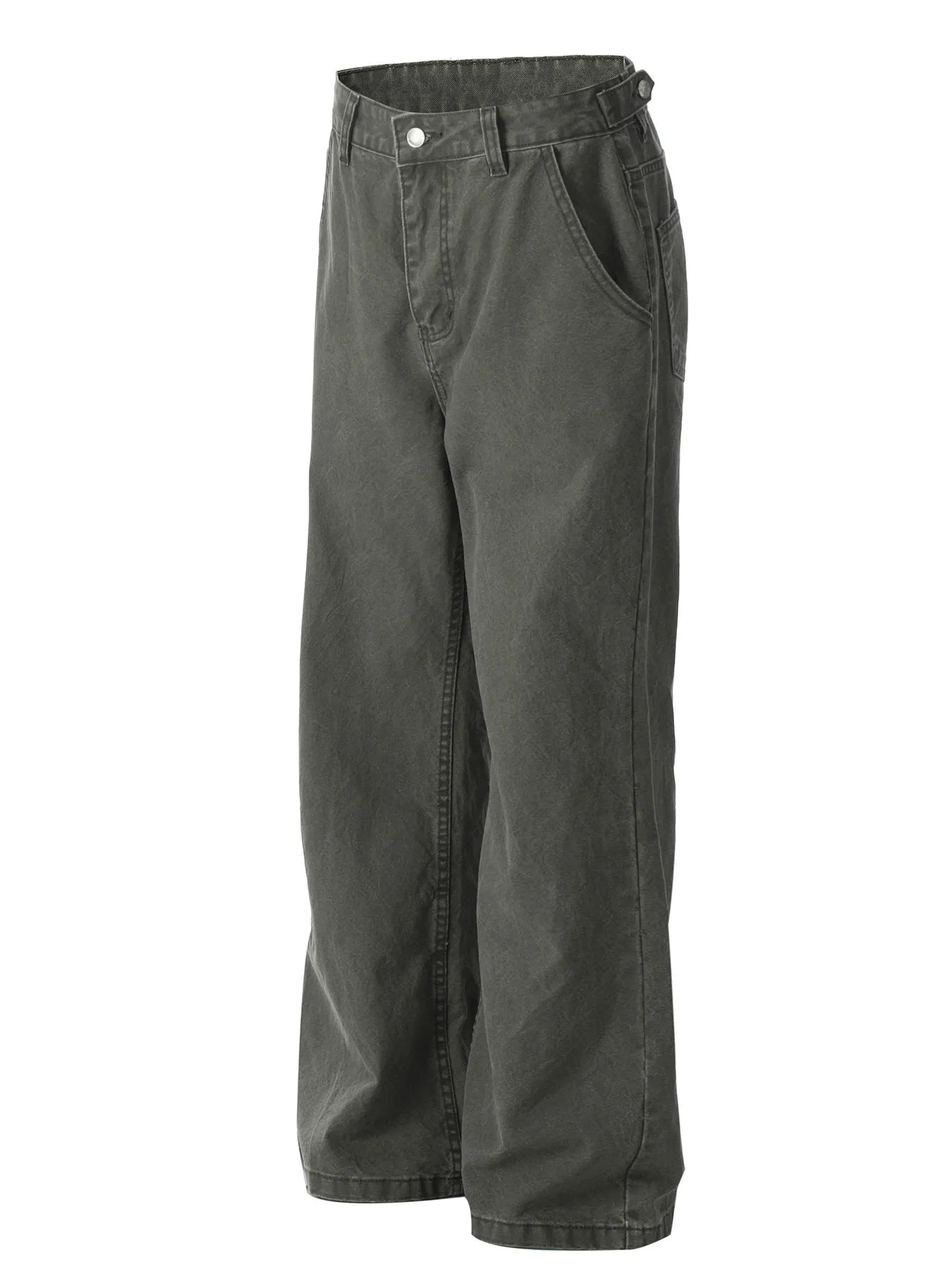 Men's Washed Wide Leg Jeans