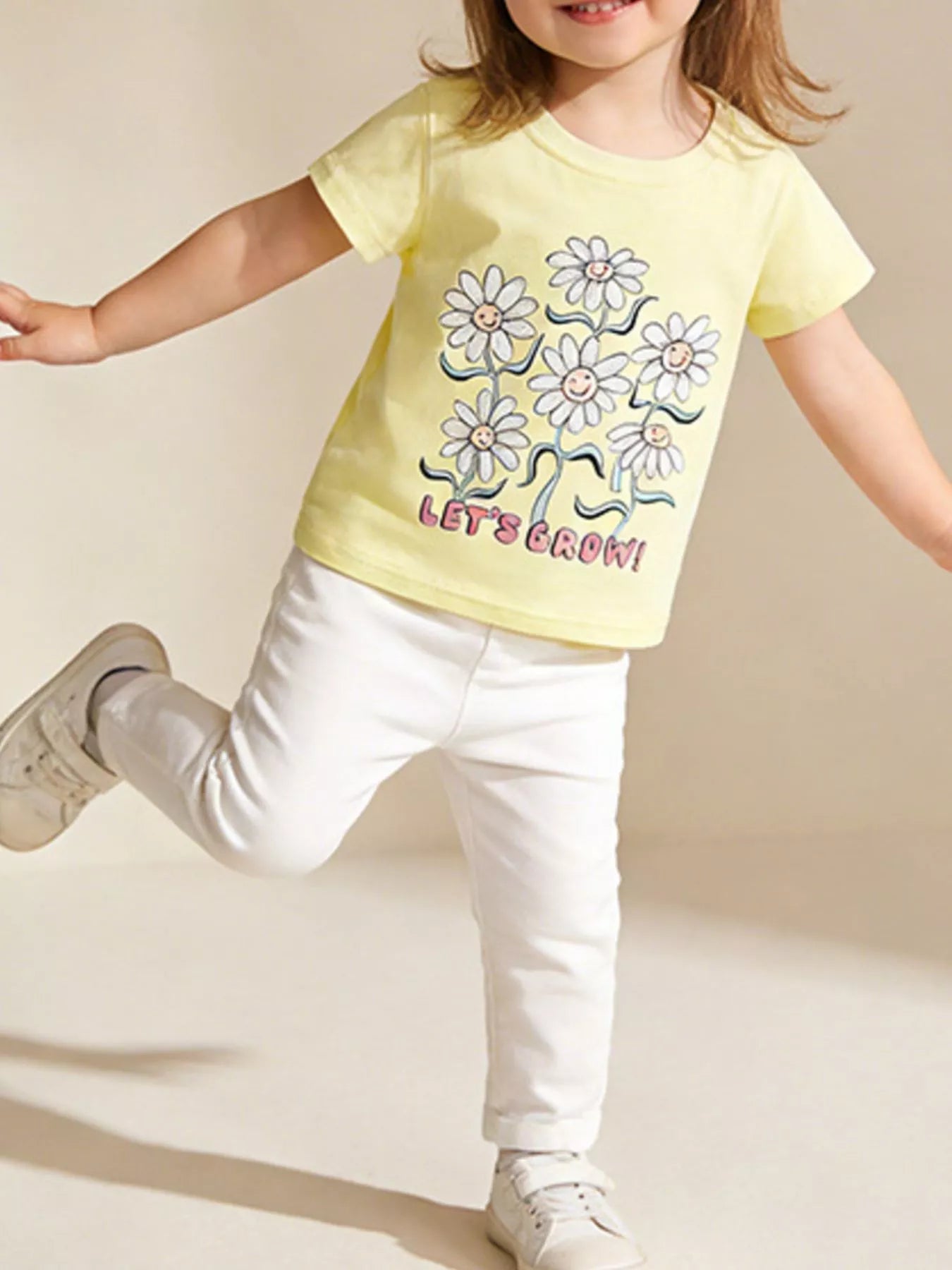 Children's Daisy Graphic Short Sleeve T-Shirt