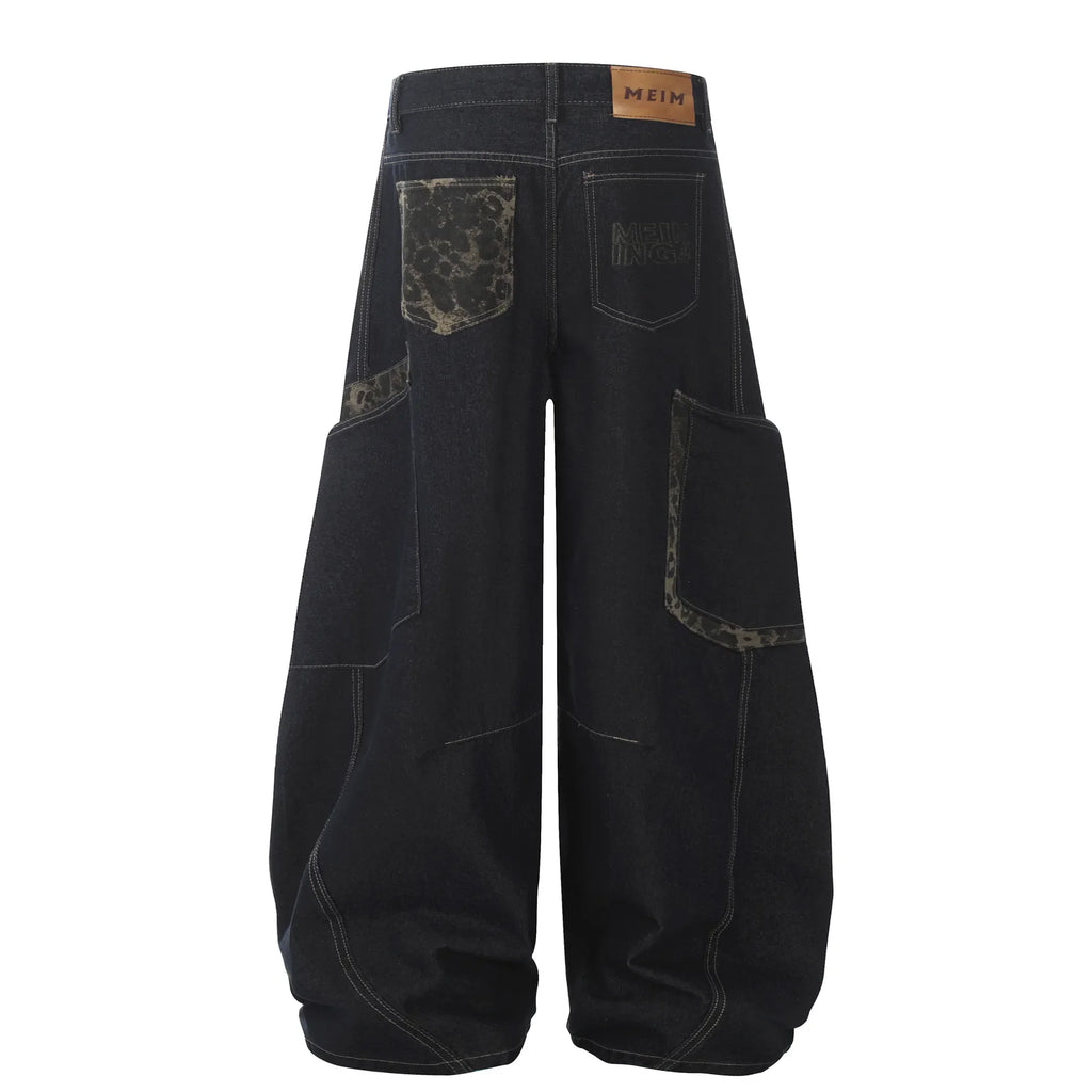 Men's Wide Leg Cargo Jeans